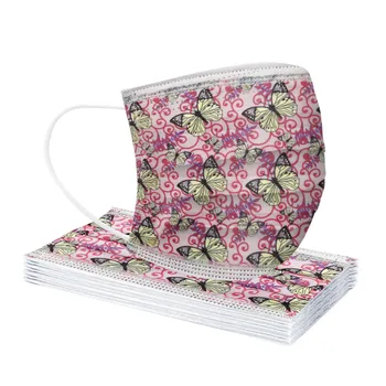 10/20/30/40/50/100pcs Disposable Non-woven Face Mask Adult Butterfly Floral Print 3 Layer Design Mask Mouth Mask With Masque
10/20/30/40/50/100pcs Disposable Non-woven Face Mask Adult Butterfly Floral Print 3 Layer Design Mask Mouth Mask With Masque