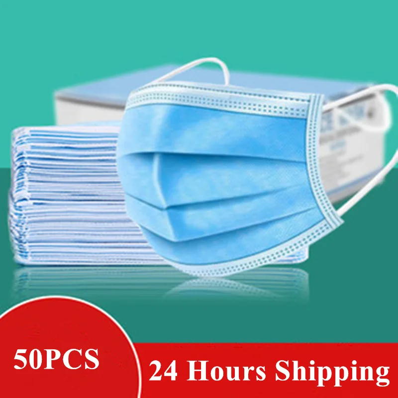 50Pcs/lot 3-layer DisposableMask Safety Anti Virus Mask Mouth Face Mask Anti-Dust Earloops Masks
50Pcs/lot 3-layer DisposableMask Safety Anti Virus Mask Mouth Face Mask Anti-Dust Earloops Masks