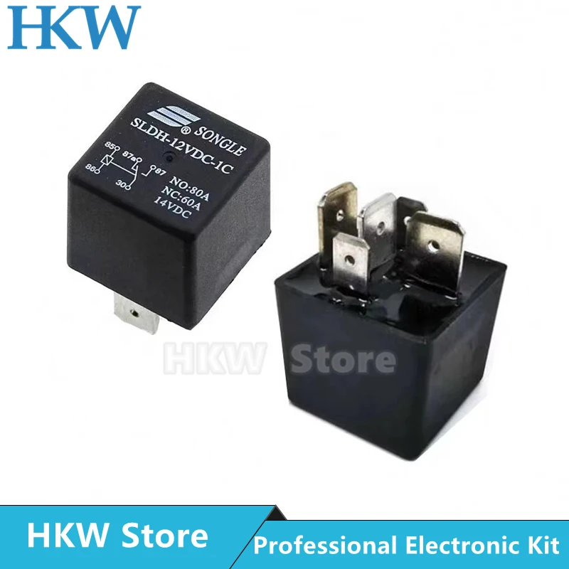 Реле 2 шт. 12 В SLDH-12VDC-1C 5 контактов № 80A NC: 60A 14 постоянного тока новое и оригинальное |