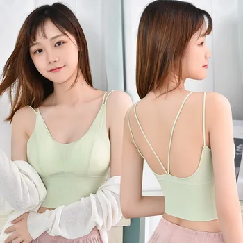 Style Viscose Beauty Back Bra Underwear Women's Summer Thread Wrap-around Tube Top Base Camisole Sports Vest
Style Viscose Beauty Back Bra Underwear Women's Summer Thread Wrap-around Tube Top Base Camisole Sports Vest