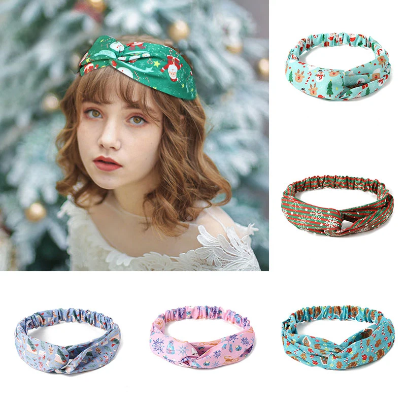 1PC Christmas Style Headbands Elastic Hair Band Twist Turban Headwrap Xmas Santa Claus Snowman Elk Print Hair Accessories
1PC Christmas Style Headbands Elastic Hair Band Twist Turban Headwrap Xmas Santa Claus Snowman Elk Print Hair Accessories