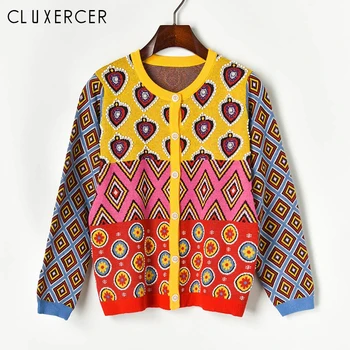 Vintage Runway Cardigan Women Casual Long Sleeve O Neck Geometric Pattern Knitted Female Cardigan Autumn Luxury Pearl Jumpers
Vintage Runway Cardigan Women Casual Long Sleeve O Neck Geometric Pattern Knitted Female Cardigan Autumn Luxury Pearl Jumpers