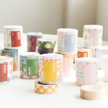 JIANWU 3 Rolls 15mm*3m Boxed Tape Stickers Set Sulfuric Acid Paper Basic Series Grid Dot DIY Decorative Stickers Stationery
JIANWU 3 Rolls 15mm*3m Boxed Tape Stickers Set Sulfuric Acid Paper Basic Series Grid Dot DIY Decorative Stickers Stationery