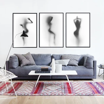 Sexy Silhouette of a Dancing Woman Behind a Curtain Canvas Posters Print Wall Picture for Living Room Nordic Style
Sexy Silhouette of a Dancing Woman Behind a Curtain Canvas Posters Print Wall Picture for Living Room Nordic Style