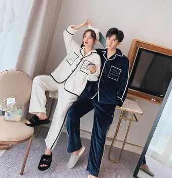 Lovers Night Suit Men & Women Casual Home Clothing Flannel Couple Pajamas Sets Sleepwear Family Pijama
Lovers Night Suit Men & Women Casual Home Clothing Flannel Couple Pajamas Sets Sleepwear Family Pijama