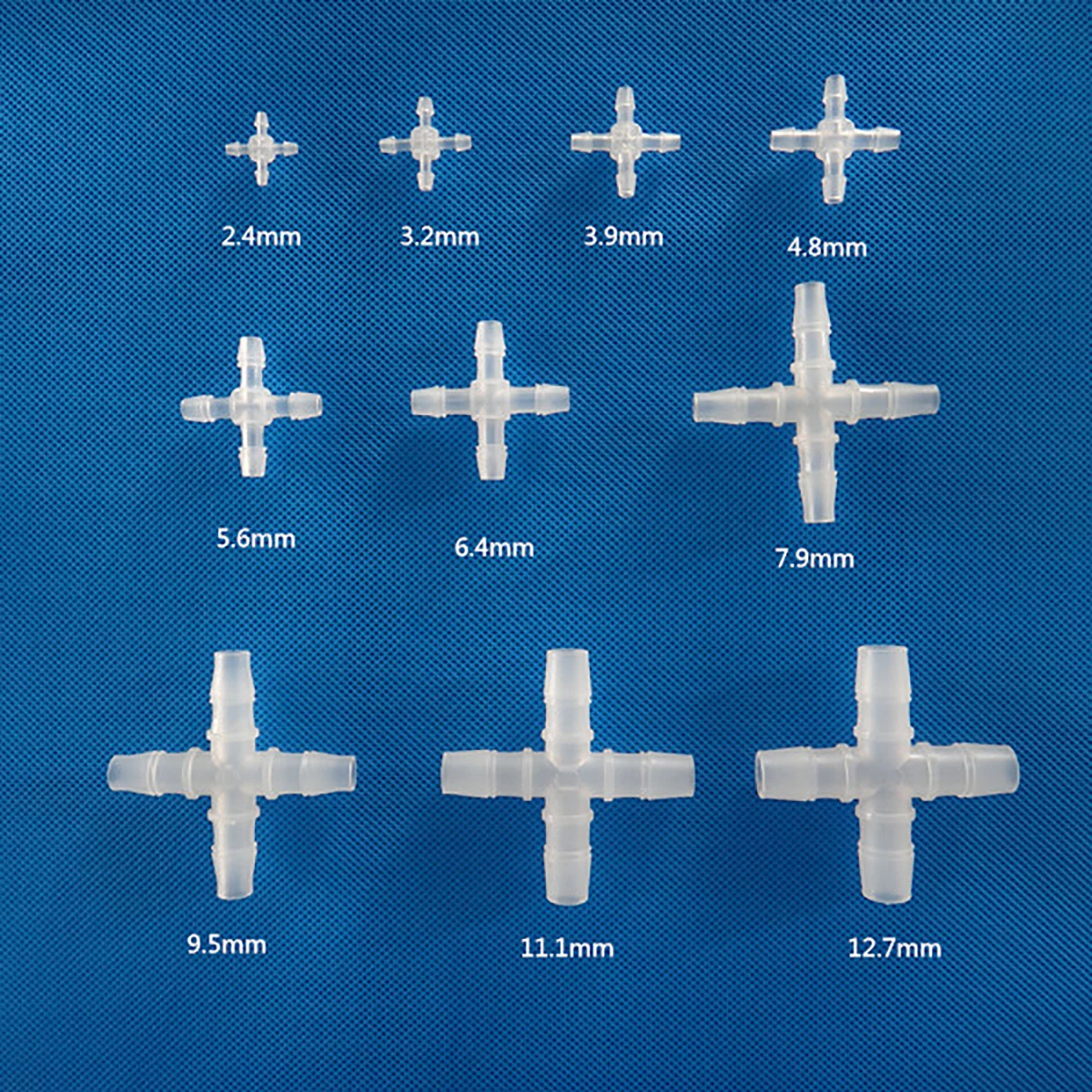 5pcs 2.4~12.7mm Plastic Cross Connectors Garden Irrigation Equal Dia 4-Ways Joint Aquarium Tank Air Pump Hose Pagoda Joints
5pcs 2.4~12.7mm Plastic Cross Connectors Garden Irrigation Equal Dia 4-Ways Joint Aquarium Tank Air Pump Hose Pagoda Joints