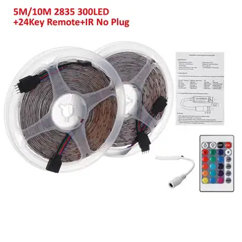 RGB LED Strip Light 2m/3m/5m/10m DC12V Waterproof+24Keys IR Remote Control SMD2835 Flexible Tape led strip Home Outdoor KTV 
RGB LED Strip Light 2m/3m/5m/10m DC12V Waterproof+24Keys IR Remote Control SMD2835 Flexible Tape led strip Home Outdoor KTV