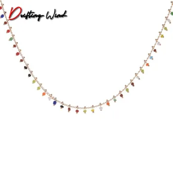 Colorful Beads Necklace Women Chain Simple Necklaces Jewelry Ladies Unisex Pendant Silver Color Trendy Sweet Zinc Alloy Collares 
Colorful Beads Necklace Women Chain Simple Necklaces Jewelry Ladies Unisex Pendant Silver Color Trendy Sweet Zinc Alloy Collares