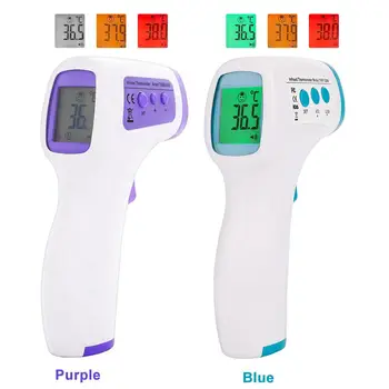 Contactless Tri-Color Backlight Baby/Adult Infrared Thermometer Practical Forehead Thermometer Health Generic Body Thermometer
Contactless Tri-Color Backlight Baby/Adult Infrared Thermometer Practical Forehead Thermometer Health Generic Body Thermometer