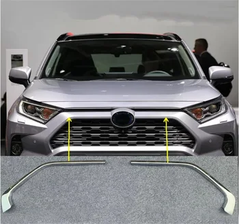 For Toyota RAV4 RAV 4 2019 2020 ABS Chrome Car Front Grill Grille Decorative Cover Trim Strips Car Styling Accssories 
For Toyota RAV4 RAV 4 2019 2020 ABS Chrome Car Front Grill Grille Decorative Cover Trim Strips Car Styling Accssories
