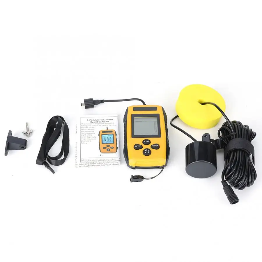 Wireless Fishing Finder 0.7-100m Depth Round Sensor Fish finder Echo Sounder 200kHz Sonar | Спорт и развлечения