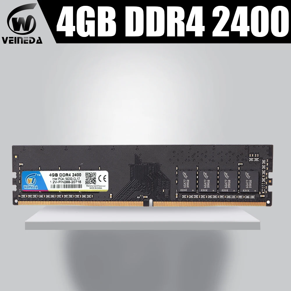 VEINEDA Memory Ram ddr4 4gb ddr4-2400 For dimm ddr4 ram memory 2333 2666Mhz compatible all Intel AMD Desktop PC4-17000 284pin
VEINEDA Memory Ram ddr4 4gb ddr4-2400 For dimm ddr4 ram memory 2333 2666Mhz compatible all Intel AMD Desktop PC4-17000 284pin