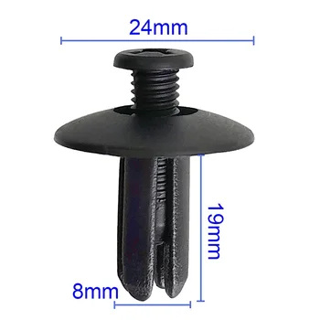Roof Car Rivets Fender Nylon Fastener Clips Black Replacement Kit 50pcs Part Hole Universal Push Type Accessories
Roof Car Rivets Fender Nylon Fastener Clips Black Replacement Kit 50pcs Part Hole Universal Push Type Accessories