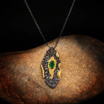 2020 New Vintage Bohemia Emerald Pendant Necklace for Women Black Gold Tungsten Necklace Chain Cocktail Necklaces Italy Jewelry
2020 New Vintage Bohemia Emerald Pendant Necklace for Women Black Gold Tungsten Necklace Chain Cocktail Necklaces Italy Jewelry