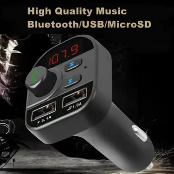 High Quality Car Kit Bluetooth 5.0 Handsfree Wireless FM Transmitter LCD MP3 Player USB Charger 3.1A Car Accessories DY374 NEW
High Quality Car Kit Bluetooth 5.0 Handsfree Wireless FM Transmitter LCD MP3 Player USB Charger 3.1A Car Accessories DY374 NEW