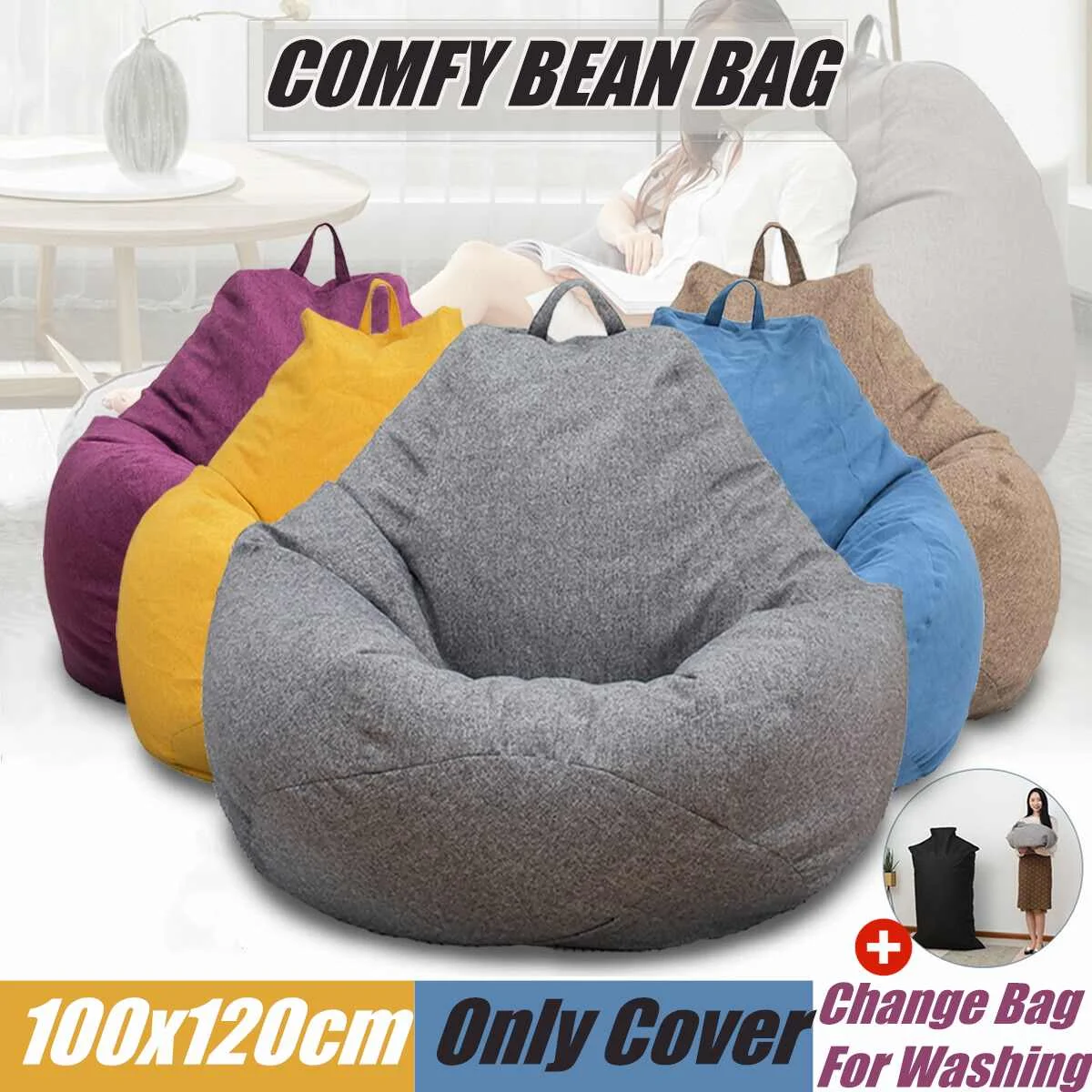 100x120cm New Color Bean Bag Sofas Cover with Change Bag For Washing Cloth Lounger Seat Bean Bag Pouf Puff Couch Tatami puff
100x120cm New Color Bean Bag Sofas Cover with Change Bag For Washing Cloth Lounger Seat Bean Bag Pouf Puff Couch Tatami puff