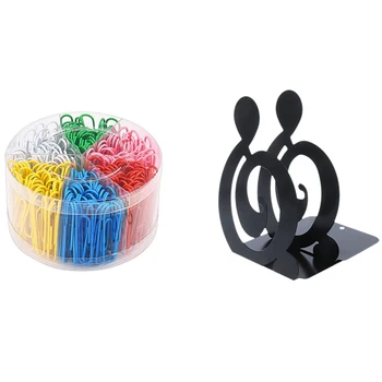 300 Pcs Large Colouful Paper Clips 2 Inch & 1 Pair Musical Note Metal Bookends Iron Support Holder Desk Stands
300 Pcs Large Colouful Paper Clips 2 Inch & 1 Pair Musical Note Metal Bookends Iron Support Holder Desk Stands