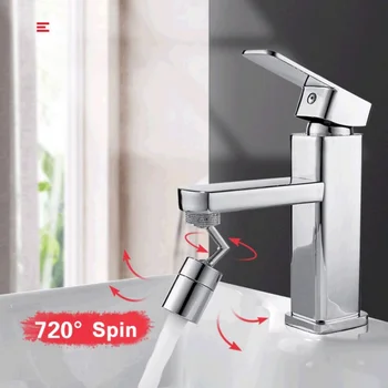 720 Degree Swivel Sink Faucet Aerator, Big Angle Large Flow Aerator Dual Function Kitchen Faucet Aerator, Rotatable Bubbler
720 Degree Swivel Sink Faucet Aerator, Big Angle Large Flow Aerator Dual Function Kitchen Faucet Aerator, Rotatable Bubbler