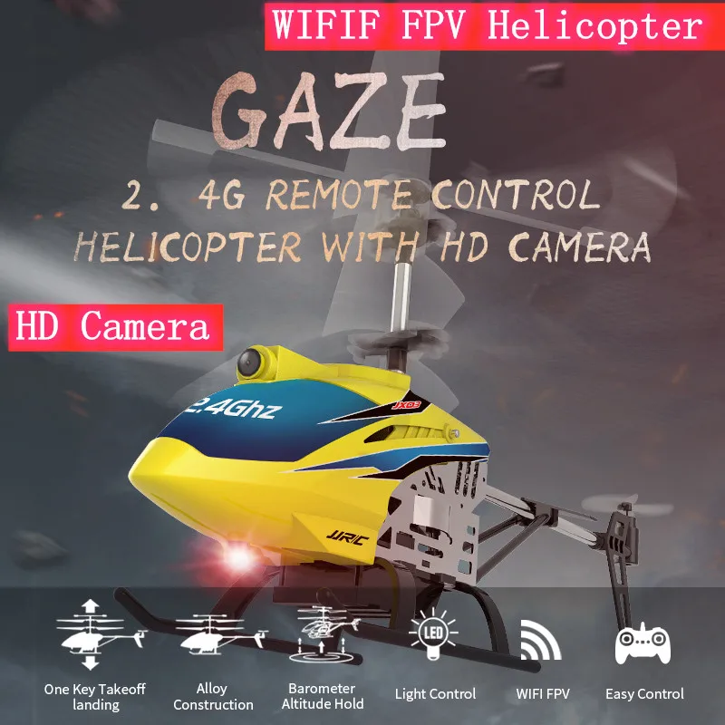 2.4G 4CH Altitude Hold Hover One key Take off RC Helicopter RTF Model Toy Wifi FPV RC Helicopter With HD Camera Gesture Photo To
2.4G 4CH Altitude Hold Hover One key Take off RC Helicopter RTF Model Toy Wifi FPV RC Helicopter With HD Camera Gesture Photo To