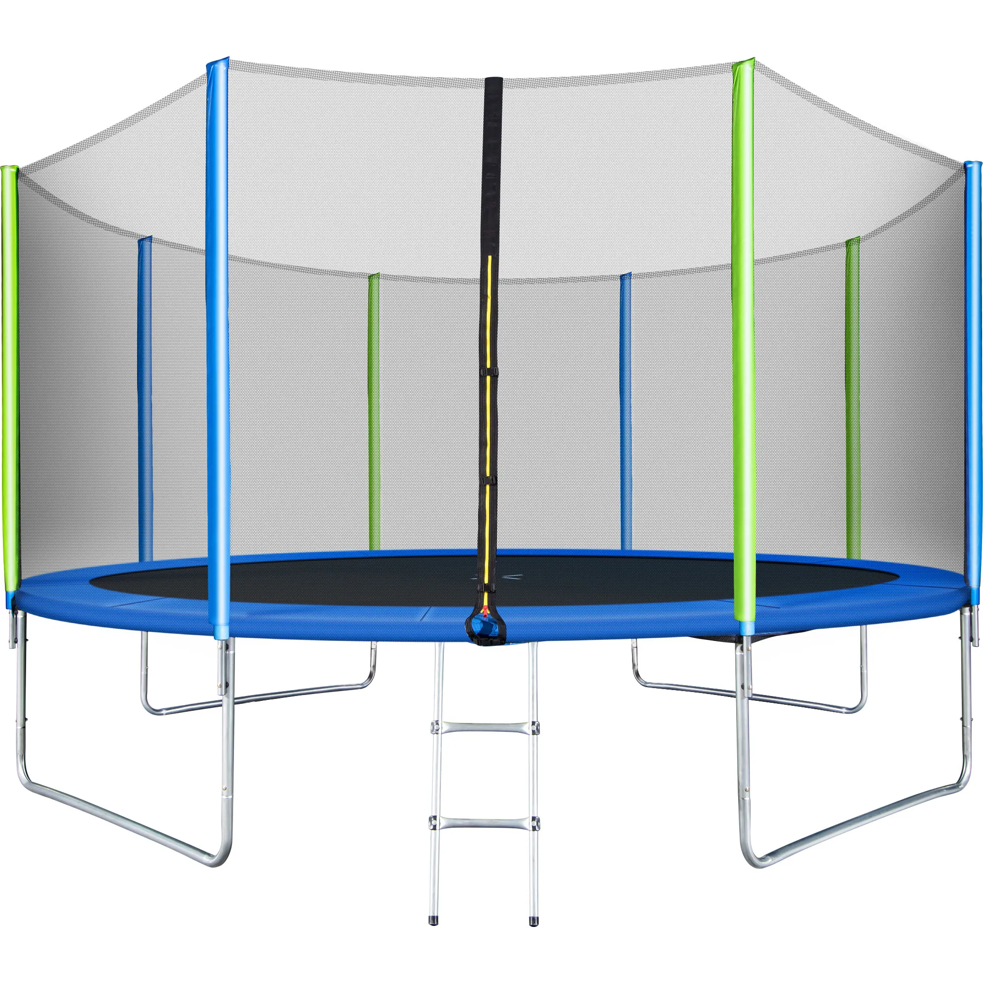 14 FT Round Trampoline with Safety Enclosure, Ladder and 8 Wind Stakes, Fast Assembly Outdoor Trampoline for Kids
14 FT Round Trampoline with Safety Enclosure, Ladder and 8 Wind Stakes, Fast Assembly Outdoor Trampoline for Kids
