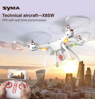 

SYMA X8SW 2.4G WIFI FPV Real-time Transmission 4CH 6Axis Altitude Hold RC Quadcopter with Camera RC Helicopter VS X8HW X8W