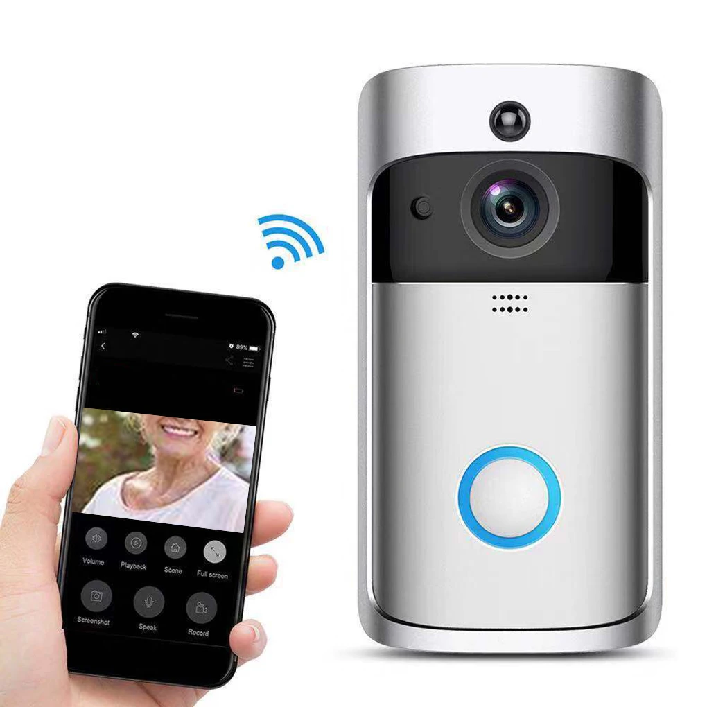 Smart WiFi Video Doorbell Camera Visual Intercom Night Vision Door Bell Wireless Home Security Camera
Smart WiFi Video Doorbell Camera Visual Intercom Night Vision Door Bell Wireless Home Security Camera