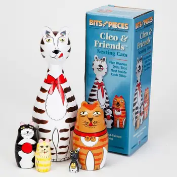 5-Nesting Cute Wooden Nesting Dolls Matryoshka Animal Russian Doll Christmas Gift
5-Nesting Cute Wooden Nesting Dolls Matryoshka Animal Russian Doll Christmas Gift