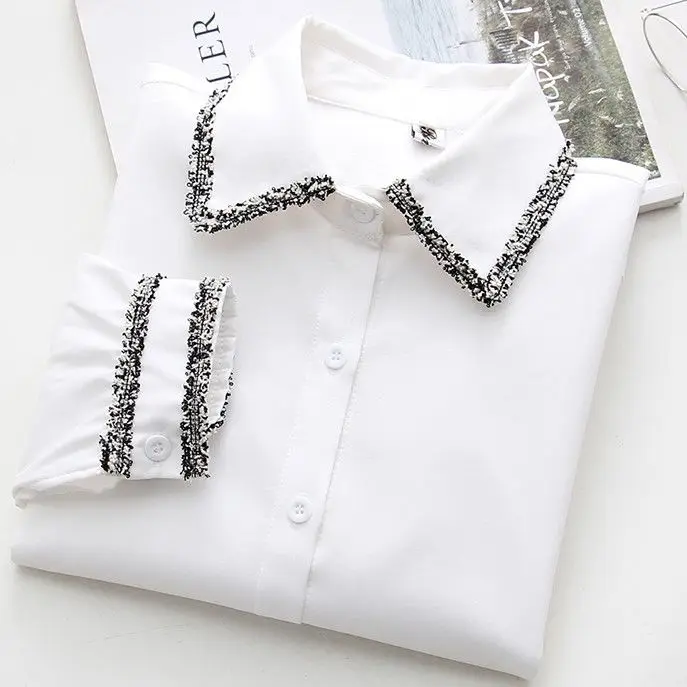 Yeniery New shirt Autumn and winter 2019 new Korean lace Plush shirt for female students UT093
Yeniery New shirt Autumn and winter 2019 new Korean lace Plush shirt for female students UT093