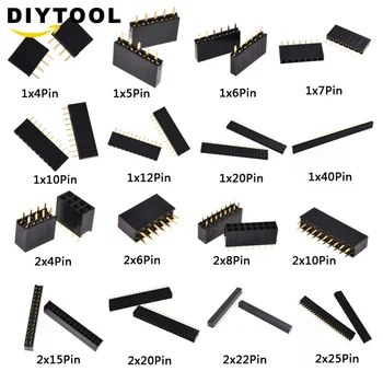 10PCS 1X4 to 1X40 PIN 2X4 to 2X25 Pins Single Double Row Straight PIN 2.54MM 2.0MM Pin Header Strip Connector Socket FOR arduino
10PCS 1X4 to 1X40 PIN 2X4 to 2X25 Pins Single Double Row Straight PIN 2.54MM 2.0MM Pin Header Strip Connector Socket FOR arduino