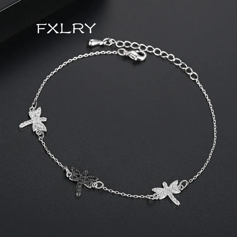 FXLRY new luxury White and Black Color micro inlaid zircon simple sweet dragonfly bracelet for women Jewelry Accessories
FXLRY new luxury White and Black Color micro inlaid zircon simple sweet dragonfly bracelet for women Jewelry Accessories