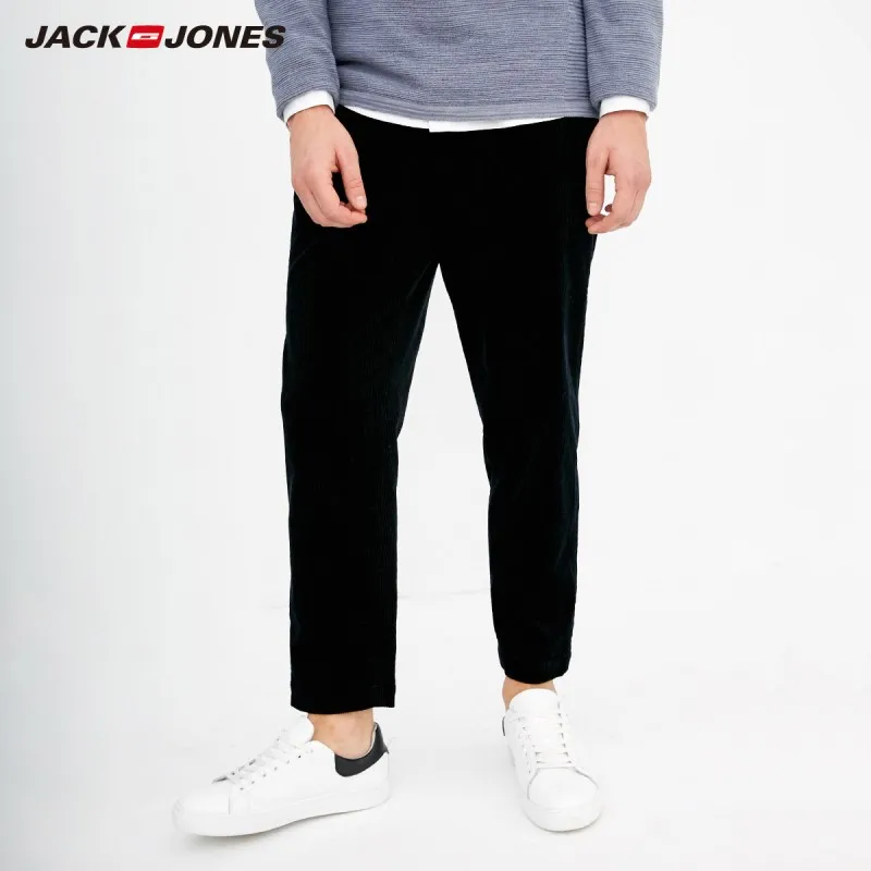 Мужские хлопковые Стрейчевые брюки JackJones 218314563 | Мужская одежда