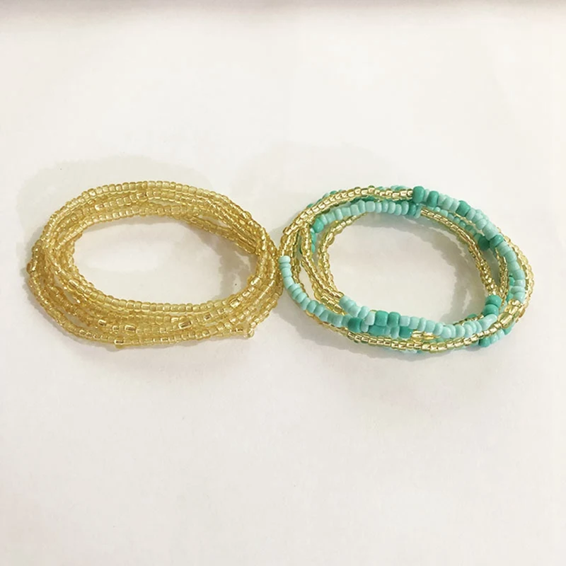 Bohemia 2pcs Waist Beads Belly Chians Bead Jewelry Belly Chains Elastic Waist Chain, Body African Waists Bead
Bohemia 2pcs Waist Beads Belly Chians Bead Jewelry Belly Chains Elastic Waist Chain, Body African Waists Bead