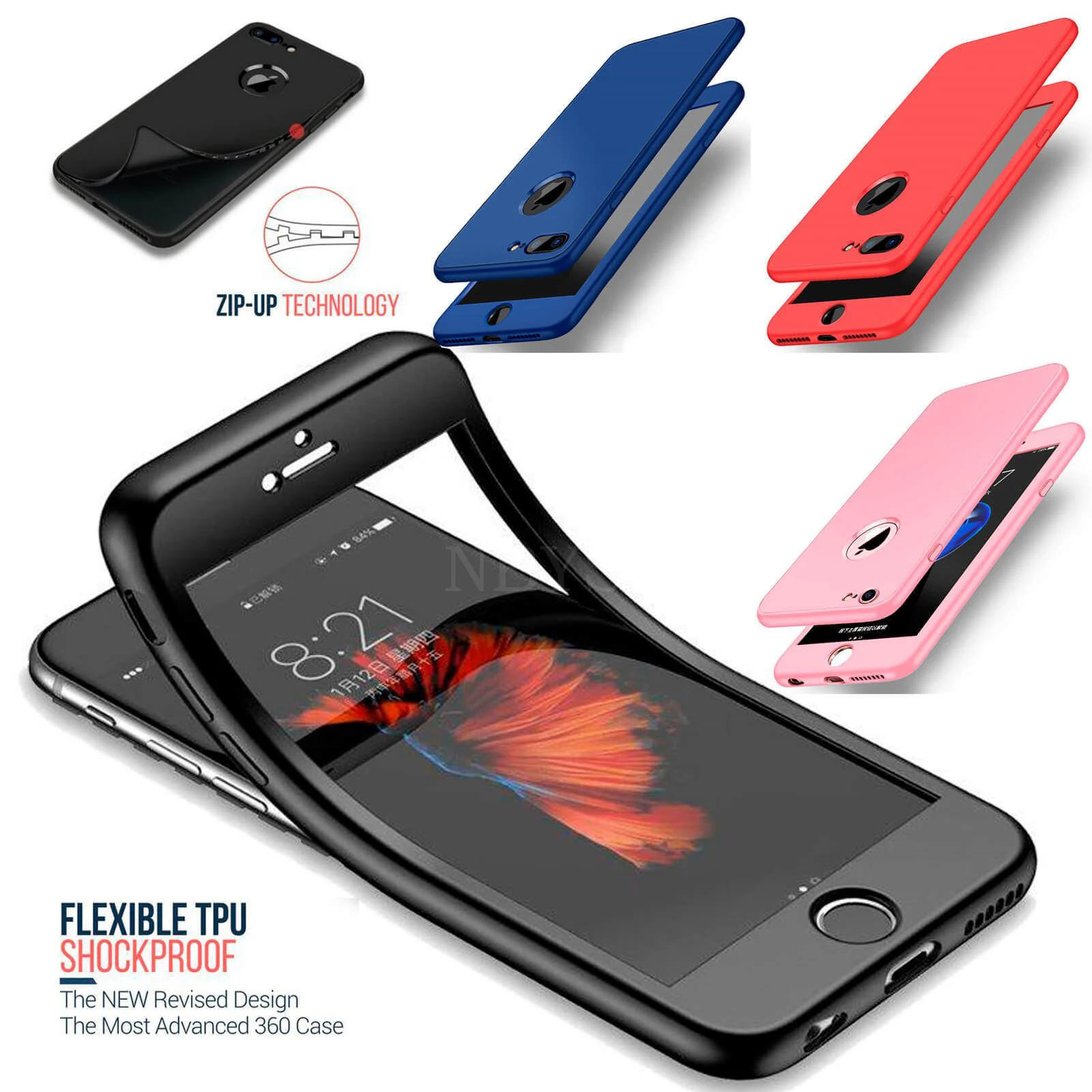 360 Full Body Protective Case for iphone 7 Plus iPhone 8 Plus 6 6S XR X 10 XS MAX 5 5s SE Ten Silicone TPU Rubber Bumper Cover
360 Full Body Protective Case for iphone 7 Plus iPhone 8 Plus 6 6S XR X 10 XS MAX 5 5s SE Ten Silicone TPU Rubber Bumper Cover