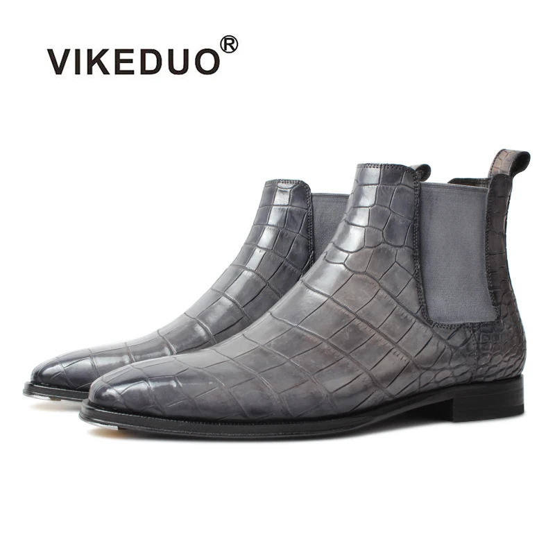 VIKEDUO 2019NEW 100% Echtes Krokodil Leder Stiefeletten Fьr Mдnner Plaid Patina Karree Handgemachte Mans Schuhe Winter Chelsea Z
VIKEDUO 2019NEW 100% Echtes Krokodil Leder Stiefeletten Fьr Mдnner Plaid Patina Karree Handgemachte Mans Schuhe Winter Chelsea Z
