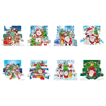 8pcs 5D DIY Diamond Painting Greeting Card Special Shaped Diamond Embroidery Christmas Cards Postcards Birthday Xmas Gift
8pcs 5D DIY Diamond Painting Greeting Card Special Shaped Diamond Embroidery Christmas Cards Postcards Birthday Xmas Gift