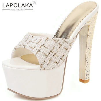 Lapolaka New Design 2020 Peep Toe Summer Pumps Mules Woman Shoes High Heels Slip On Outside Platform Shoes Women Pumps Mules
Lapolaka New Design 2020 Peep Toe Summer Pumps Mules Woman Shoes High Heels Slip On Outside Platform Shoes Women Pumps Mules