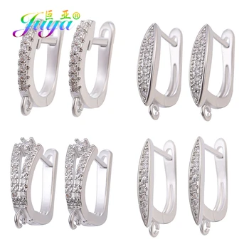 

Juya DIY Cubic Zirconia Fastener Leverback Earring Hooks Accessories For Women Handmade Fashion Earrings Jewelry Making Supplies