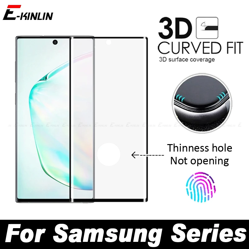 3D Full Cover Curved Edge Tempered Glass For Samsung Galaxy Note 10 S10 Plus 5G Screen Protector Unlock Fingerprint Glass Film
3D Full Cover Curved Edge Tempered Glass For Samsung Galaxy Note 10 S10 Plus 5G Screen Protector Unlock Fingerprint Glass Film