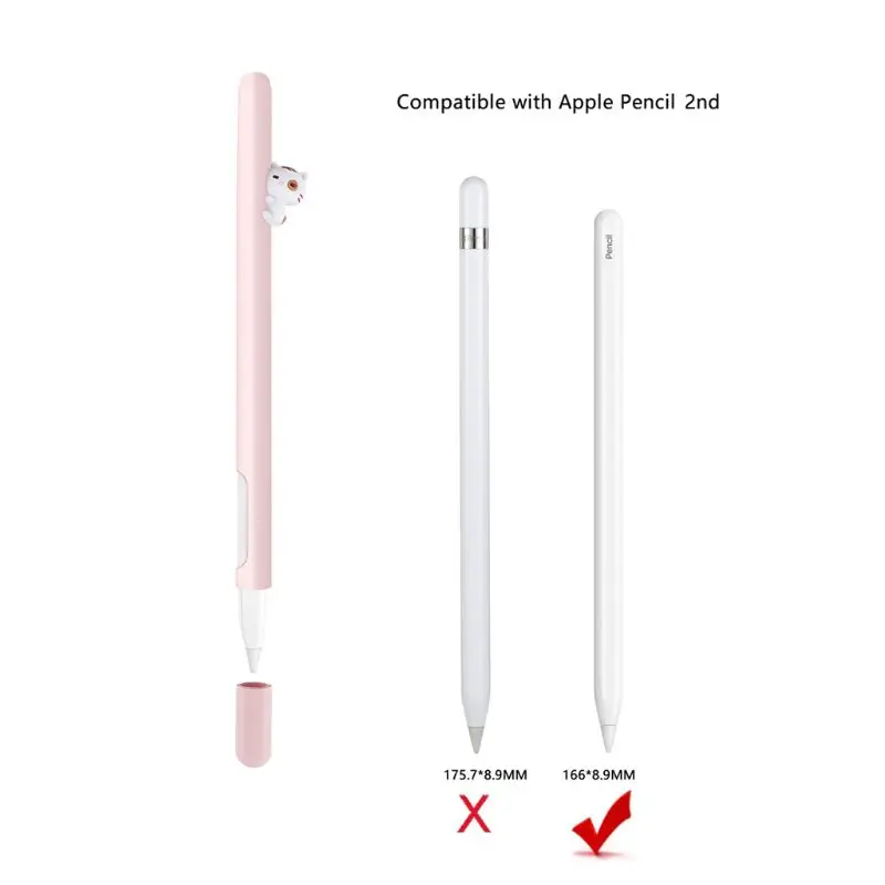 Cute Cat Silicone Protective Case Pouch Cap Holder Nib Cover For Apple Pencil 2 Tablet Touch Pens Aliexpress