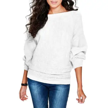 Women Knit Sweater Fashion Loose Bat Sleeve Stretch Female Office Lady 6 Colors Solid Color Pullovers for Spring Autumn Winter
Women Knit Sweater Fashion Loose Bat Sleeve Stretch Female Office Lady 6 Colors Solid Color Pullovers for Spring Autumn Winter