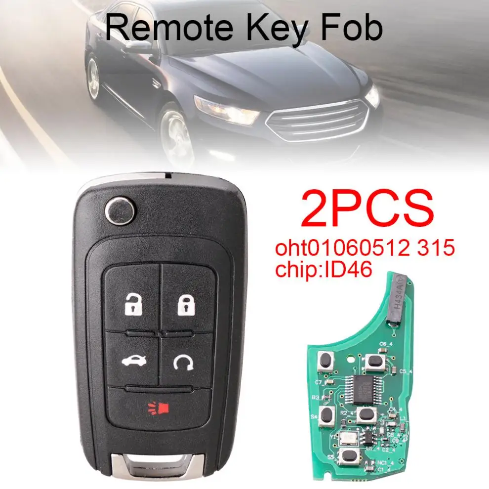 2pcs 315MHz 5 Buttons Portable Durable Car Remote Key Fob with ID46 Chip OHT01060512 Fit for Chevrolet GM vehicles
2pcs 315MHz 5 Buttons Portable Durable Car Remote Key Fob with ID46 Chip OHT01060512 Fit for Chevrolet GM vehicles