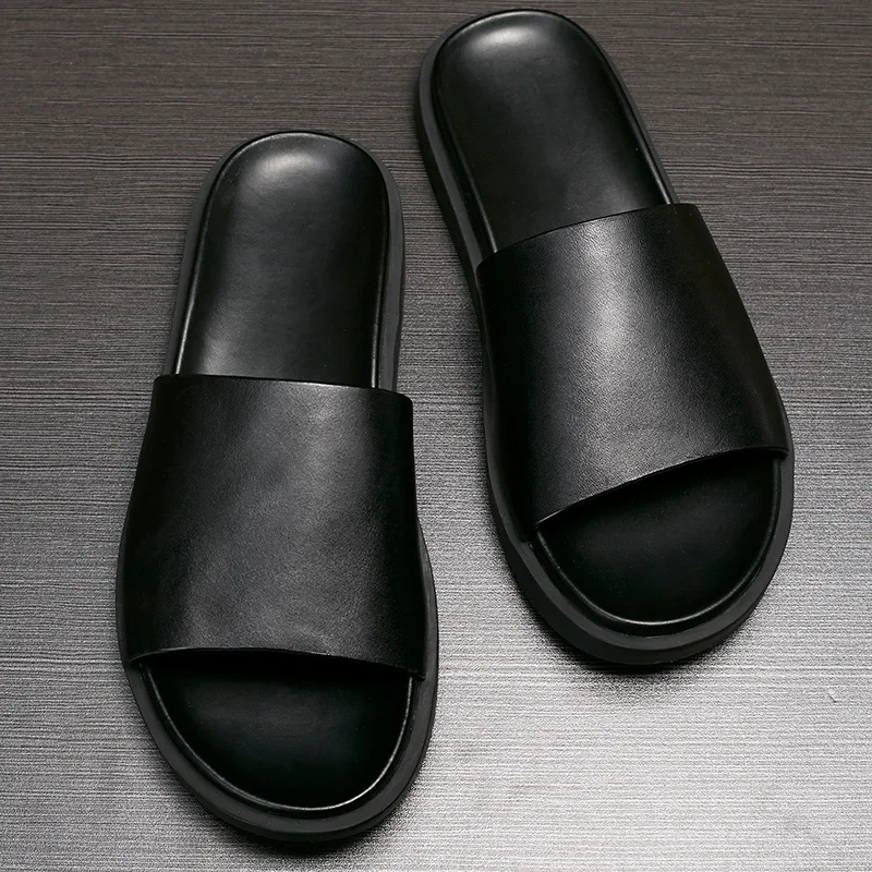 2021ss Summer New Genuine Leather Thick Bottom Non Slip Men's Slippers Men's Sandals Men's Shoes Men's Casual Shoes Women Shoes
2021ss Summer New Genuine Leather Thick Bottom Non Slip Men's Slippers Men's Sandals Men's Shoes Men's Casual Shoes Women Shoes