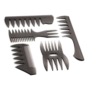 5-Piece Barber Hair Styling Texturizing Combs Set for Men, Professional Pomade Picking Shaping Accessories Tools, Men's Wide Too
5-Piece Barber Hair Styling Texturizing Combs Set for Men, Professional Pomade Picking Shaping Accessories Tools, Men's Wide Too