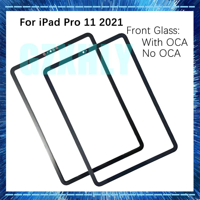 

New Front Glass + OCA For iPad Pro 11 3rd 2021 A2301 A2460 A2459 (No Touch Digitizer) LCD Display Screen Outer Panel Replacement
