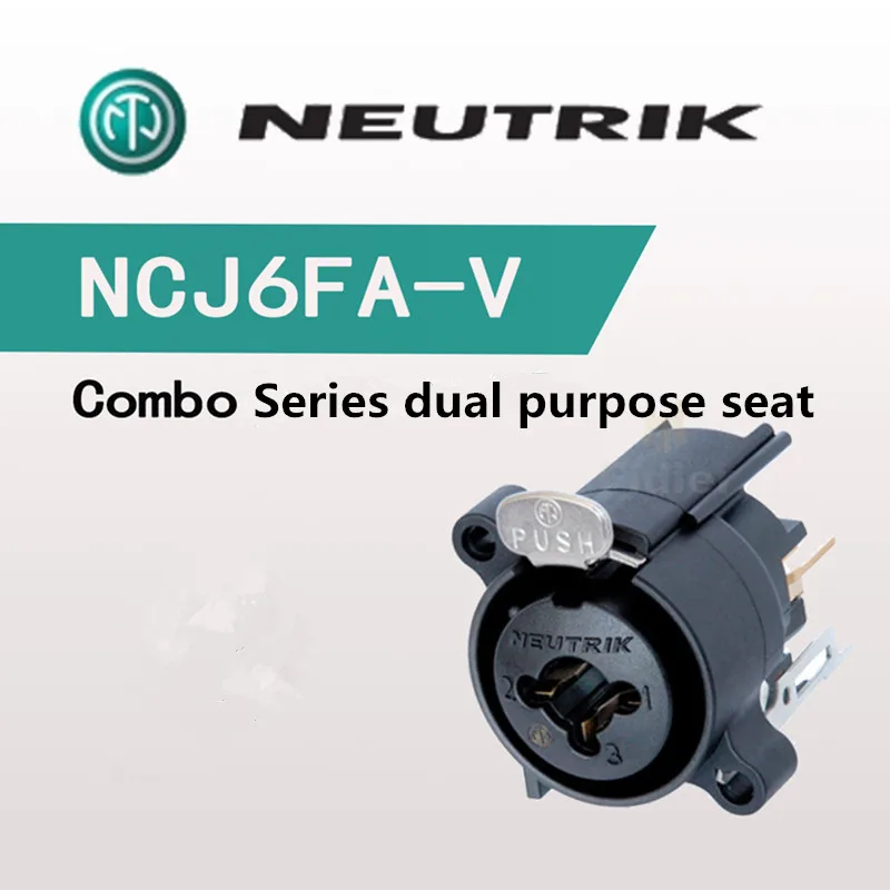 Neutrik NCJ6FA-V Carnon XLR Сделано в Китае и 6,35 наушники комбинированная розетка с пуш-ап болт
Neutrik NCJ6FA-V Carnon XLR Сделано в Китае и 6,35 наушники комбинированная розетка с пуш-ап болт