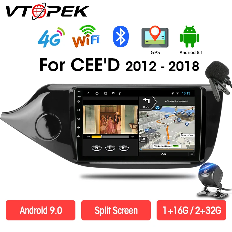 Vtopek 2G+32G Android 9.0 DSP Car Radio Multimedia Player For KIA Cee'd CEED JD 2012-2018 Touch Screen Head Unit 4G net 2 din
Vtopek 2G+32G Android 9.0 DSP Car Radio Multimedia Player For KIA Cee'd CEED JD 2012-2018 Touch Screen Head Unit 4G net 2 din
