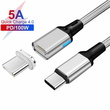 5A Magnetic USB Type C To USB C Cable For MacBook 100W PD Super Fast Charging USB-C Type-C Wire For Xiaomi Samsung Wire Cord
5A Magnetic USB Type C To USB C Cable For MacBook 100W PD Super Fast Charging USB-C Type-C Wire For Xiaomi Samsung Wire Cord