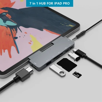 USB C Hub Type C Adapter 4K HDMI USB-C PD TF SD USB 3.0 3.5mm Jack Port AUX USB Type C Dock for iPad Pro 2018 Macbook Pro/Air
USB C Hub Type C Adapter 4K HDMI USB-C PD TF SD USB 3.0 3.5mm Jack Port AUX USB Type C Dock for iPad Pro 2018 Macbook Pro/Air