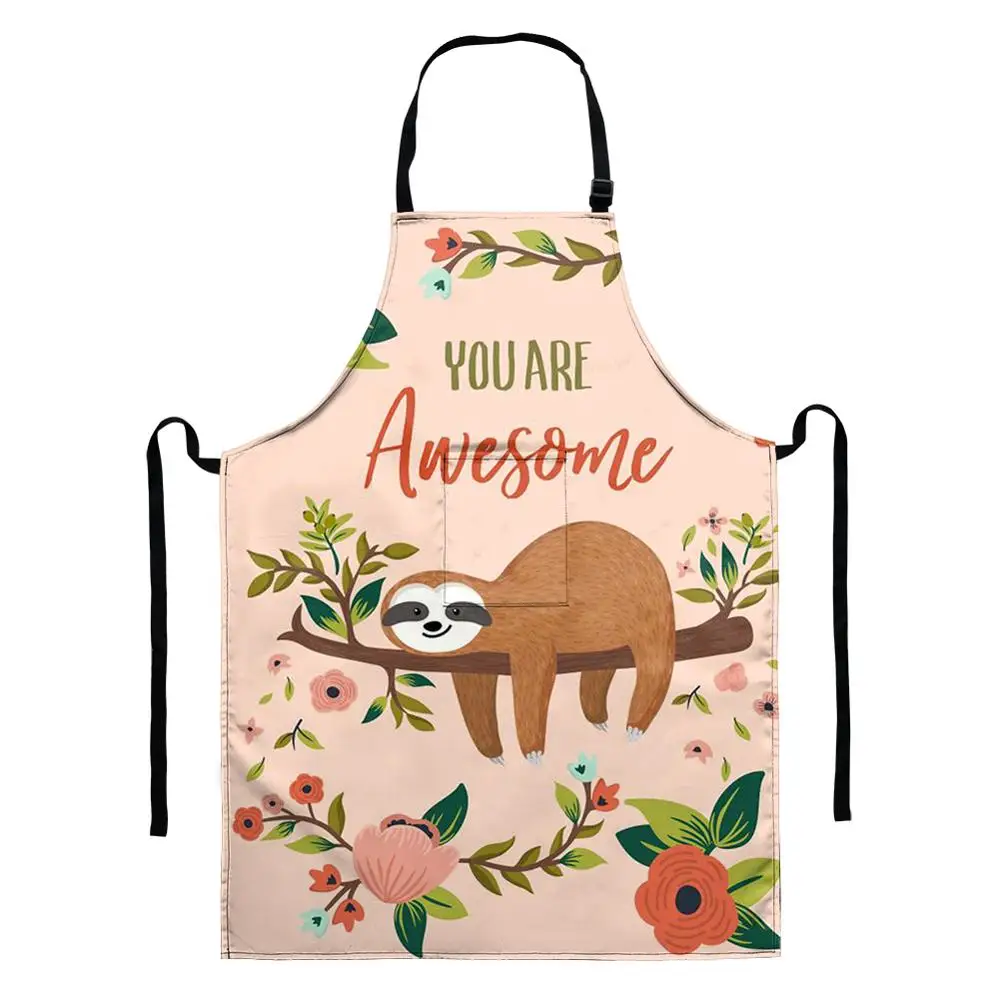 1pcs Kitchen Aprons Cute Cartoon Sloth Printed Cleaning Aprons Sleeveless Home Cooking Kitchen Apron Cook Wear Adult Kids Bibs
1pcs Kitchen Aprons Cute Cartoon Sloth Printed Cleaning Aprons Sleeveless Home Cooking Kitchen Apron Cook Wear Adult Kids Bibs