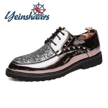 New Mens Shoes Shiny Derby Shoes Spring Autumn Office Classic Casual Leather Shoes Elegant Lace-Up Oxford Fashion Business Shoes
New Mens Shoes Shiny Derby Shoes Spring Autumn Office Classic Casual Leather Shoes Elegant Lace-Up Oxford Fashion Business Shoes